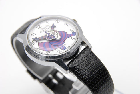 【 EXC+4 】 Seiko Disney Time 5000-8000 CHESIRE CAT Hand Winding Watch from JAPAN